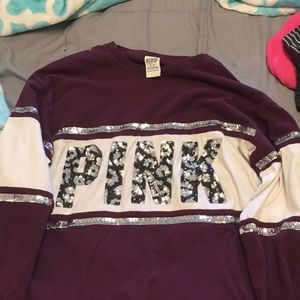 Sparkly long sleeve pink
